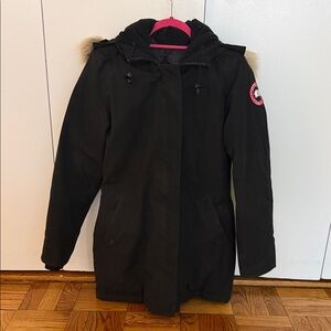 Canada Goose Black Parka with Fur Hood